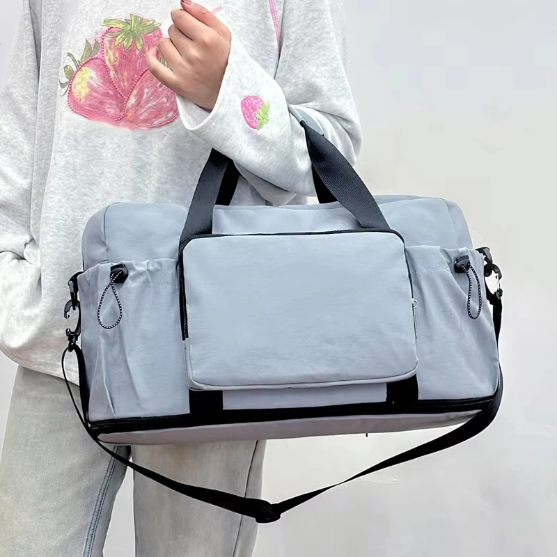 Fitness Gym Bag with Dry Wet Pocket Travel Duffel Bag Short-Distance Luggage Storage Bag Portable Crossbody Expandable‌ Handbag