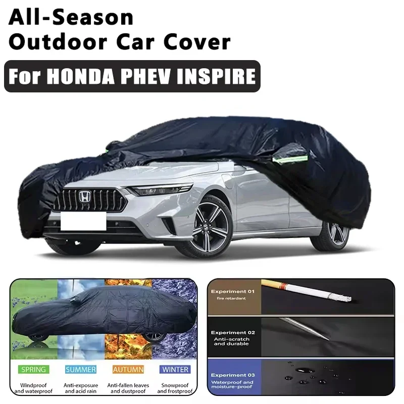 

Чехлы для автомобилей HONDA PHEV INSPIRE, уличные, водонепроницаемые, пылезащитные, для защиты от солнца, дождя и снега, из плотной ткани Оксфорд, автомобильные аксессуары