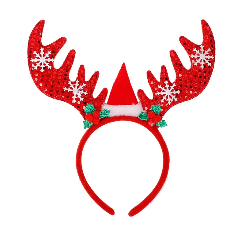 

Christmas Hair Bands for Adults and Children Cute Hair Accessories for Santa Claus Elk Snowman Shaped Hair Bands Gifts for Girls