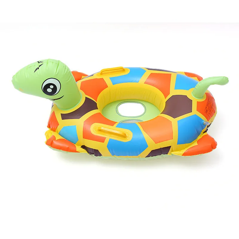 55cm Summer Must-haves Outdoor Swimming Pool baby Seat Float Inflatable Lovely Animal Mattress Swimming Float Toys For Children