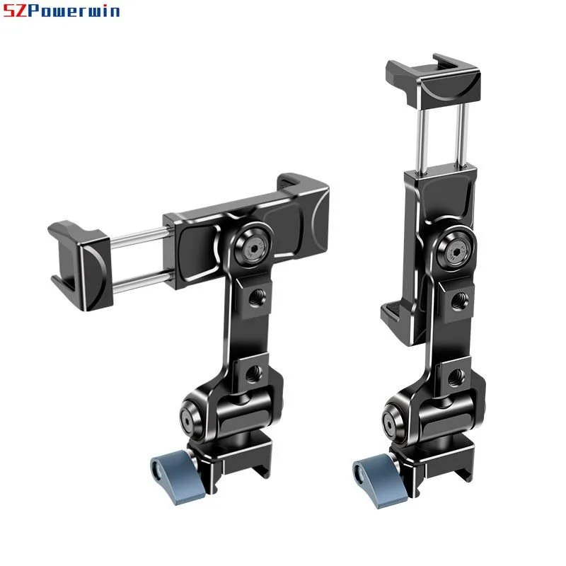 

Mini Gimbal Stabilizer for Vlog Photography Accessories Phone Clamp with Cold Shoe Mount or NATO for DJI RSC2 RS3 Pro RS4