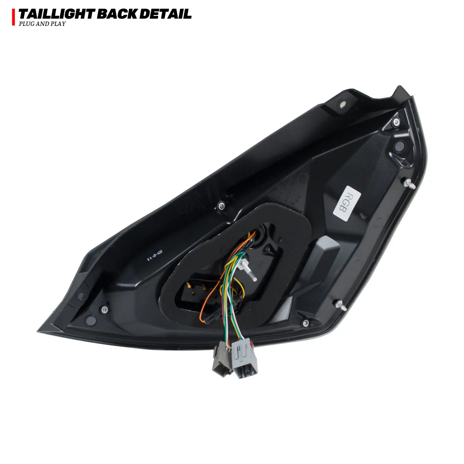 Luces traseras LED RGB para Ford Fiesta MK7 MK7.5 V 2008-2018 conjunto de luces traseras de señal de giro secuencial que cambian de Color