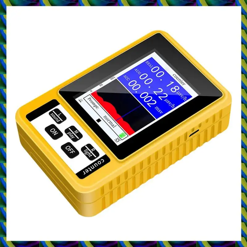 Rilevatore di radiazioni nucleari contatore Geiger giornaliero con schermo LCD Rilevatori dosimetri Tester di raggi X Beta Gamma portatile