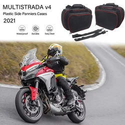 Torby wewnętrzne dla Ducati Multistrada V4 akcesoria motocyklowe plastikowe sakwy boczne dla Ducati Multistrada V4 S 2021