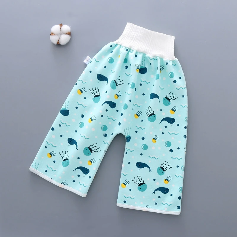 Baby Diaper Waterproof Pants Infant Leak Proof Urine Training Pants Washable Cloth Diapers Kids Sleeping Bed Potty Trainining