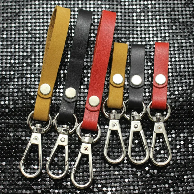 Multi-funktion Rindsleder Schlüssel Ring Tasche Anhänger Lange Abnehmbare Echtes Leder Schlüsselring Armband Auto Schlüsselbund Zubehör Großhandel