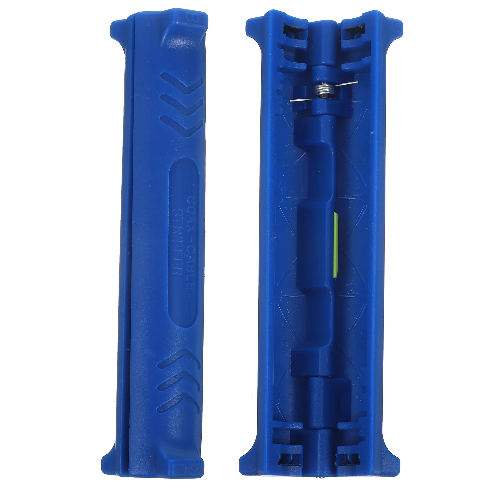

2pcs Blue Coax Cable Wire Stripper Electric Networking Tool Kit Universal Machine Strong Durable Steel Plastic Material Clean