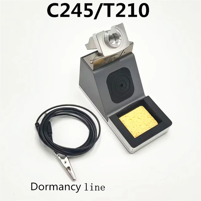 General C245 T210 elektryczny uchwyt do lutownicy uchwyt mocujący z uśpionym uchwytem wtykowym lutowanie uchwyt metalowy
