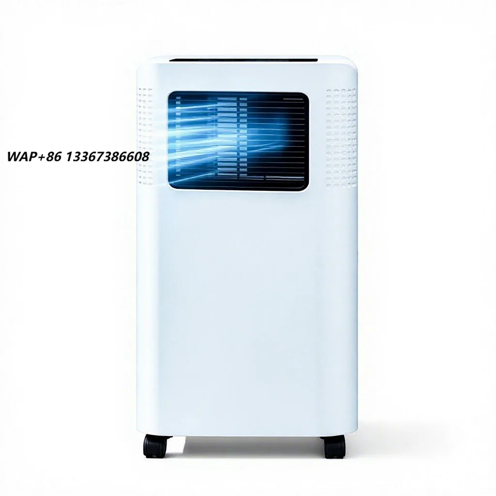 Airwens Standing Exhaust Tube 9000 BTU Mobile  Energy-saving Low Noise Industrial With Heater for Home