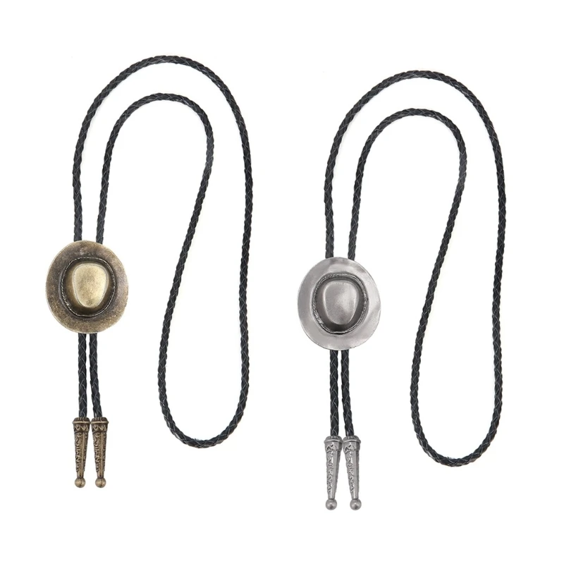 49md-cordon-cuero-ajustable-bolo-tie-western-3d-cowboy-hat-corbata-para-hombres