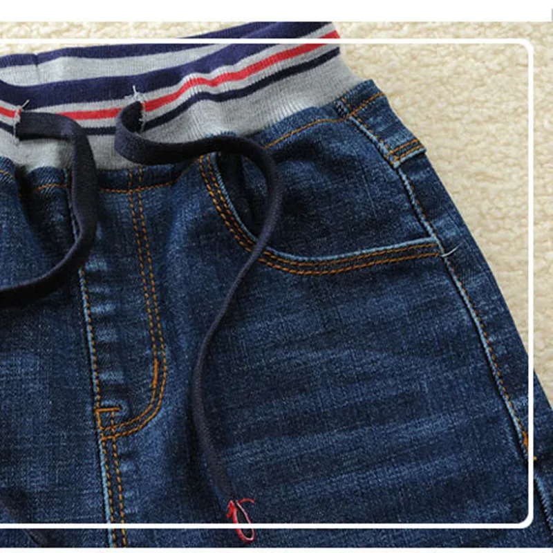 Jeans per ragazzi 2022 primavera/autunno Design del marchio vestiti per bambini pantaloni in Denim elastico in vita per bambini pantaloni 3-14 T di