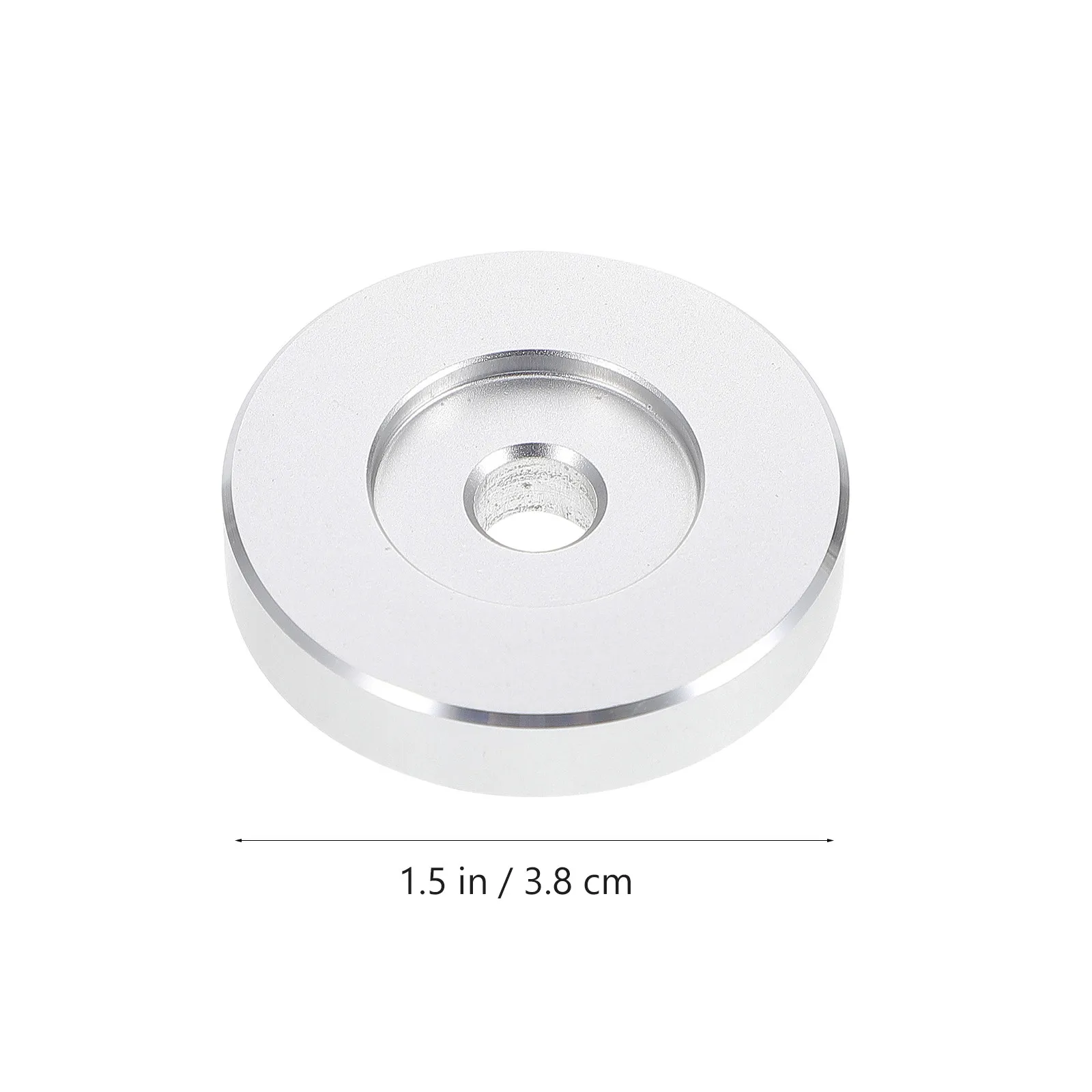 Premium Metal 45 Rpm Adapter for 7 Inch Vinyl Records Turntable Accessory Smooth Playback Eccentricity Reduction High Pitch