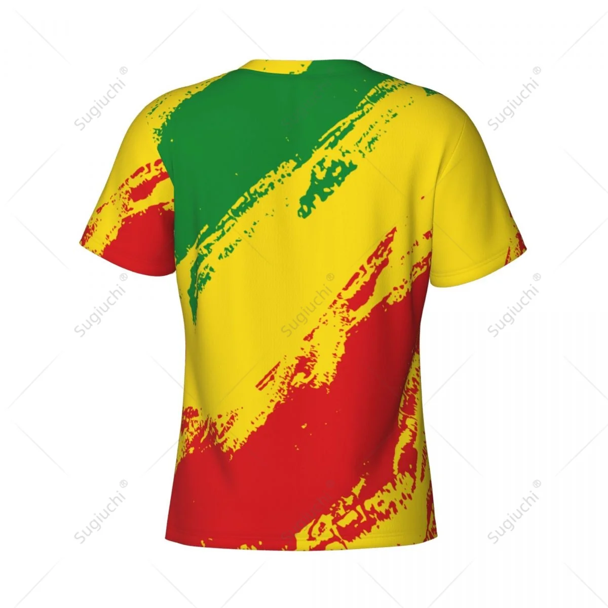 Custom Name Nunber Ethiopia Flag Color Men Tight Sports T-shirt Women Tees jersey For Soccer Football Fans