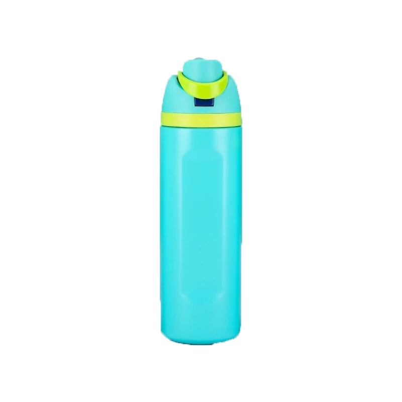 JUSTINLAU Draagbare 19/24/32oz Thermosbeker Vacuümfles Fruitmok Riemfles RVS Reistuit Warm & Koud Houdende Waterfles