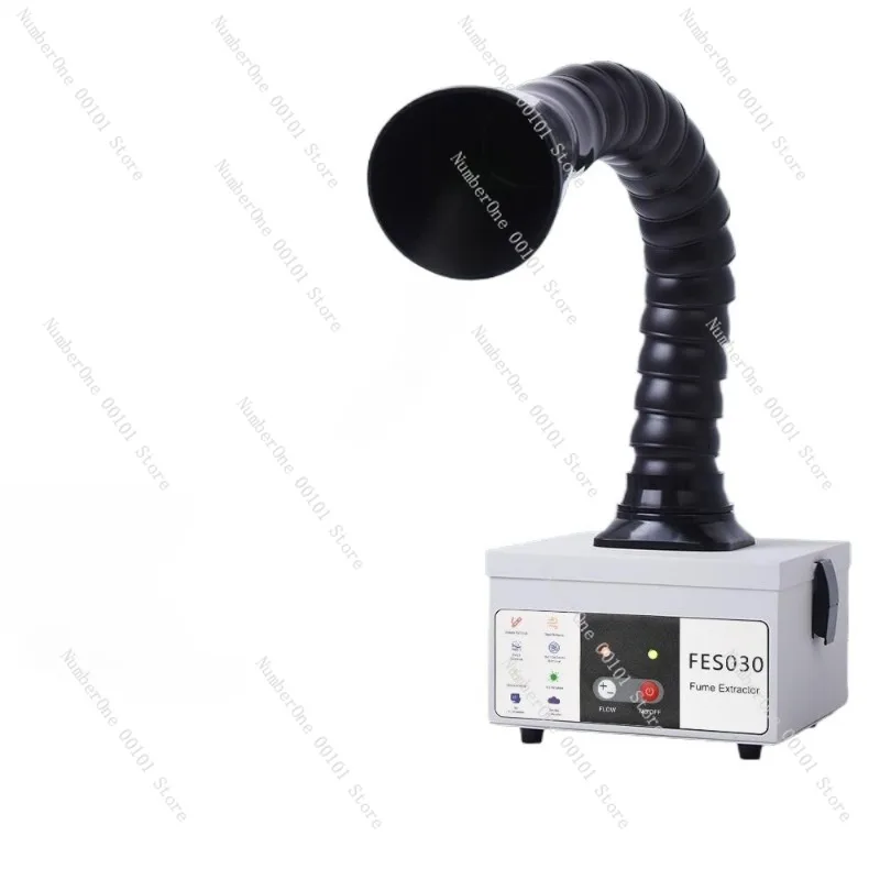 Purificador de Humo Industrial Compacto para Reparación Electrónica, Extractor de Humo de Soldadura, Colector de Polvo para Marcado y Grabado Láser, Purificador de Aire de Escritorio