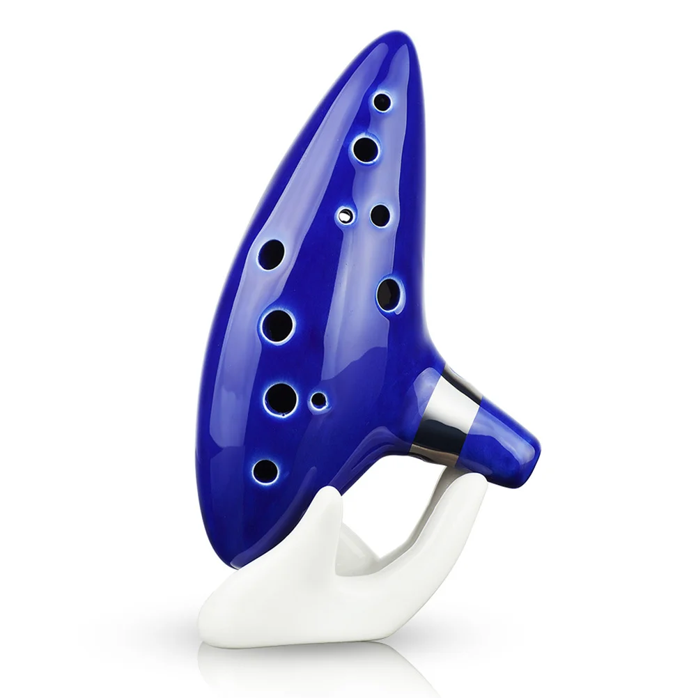 

Ocarina Display Accessories Ceramic Base Holder Hand Shaped Collector for Ocarina Flute Musical Instrument Home Decoration