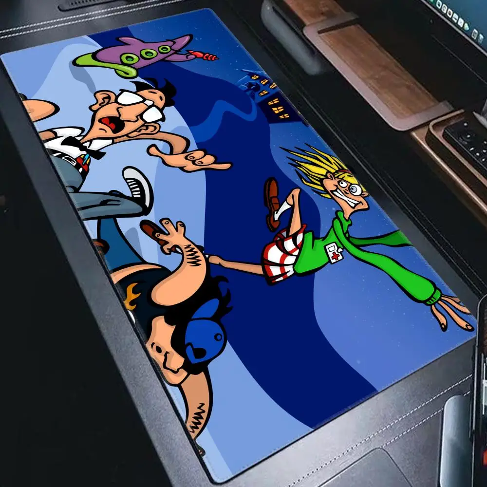 

Day Of The Tentacle Mouse Pad Keyboard Mousepad large 1200X600 mm Desk Mat PC Gamer Office Carpet Home Table pad