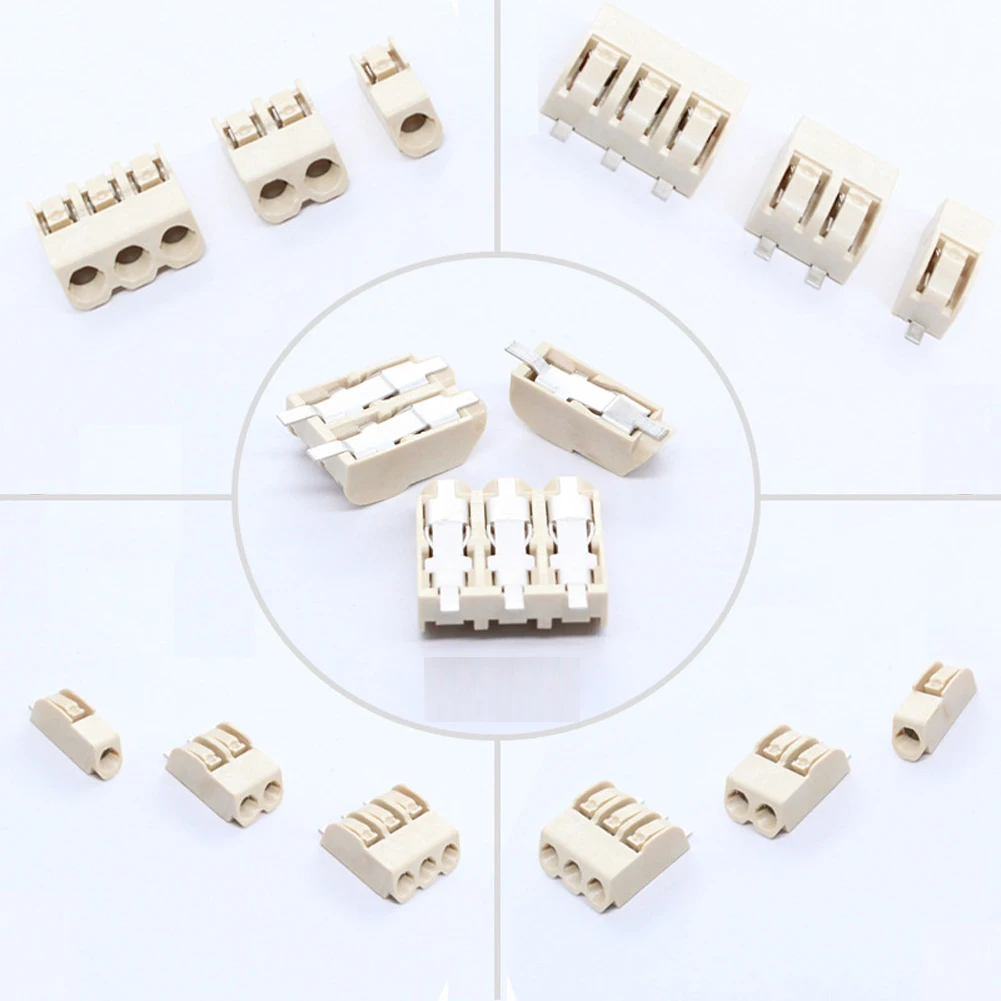 10PCS 275V 6A 2060 SMT 4.0mm Pitch Reflow 270 Degree LED Lighting SMD PCB Wire Terminal Block Connector