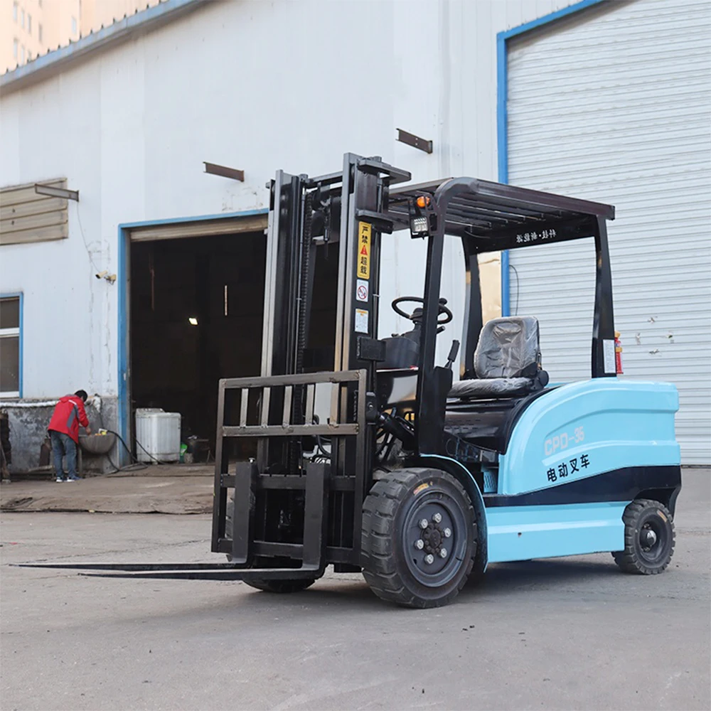 China's New Hydraulic Stack Truck Small Electric Forklift  Pallet Stacker High Efficiency Product