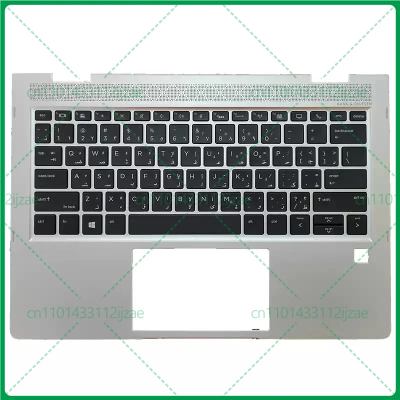 Laptop Palmrest C Shell With Backlit Keyboard US Used for  HP EliteBook x360 830 G5 G6 Silver