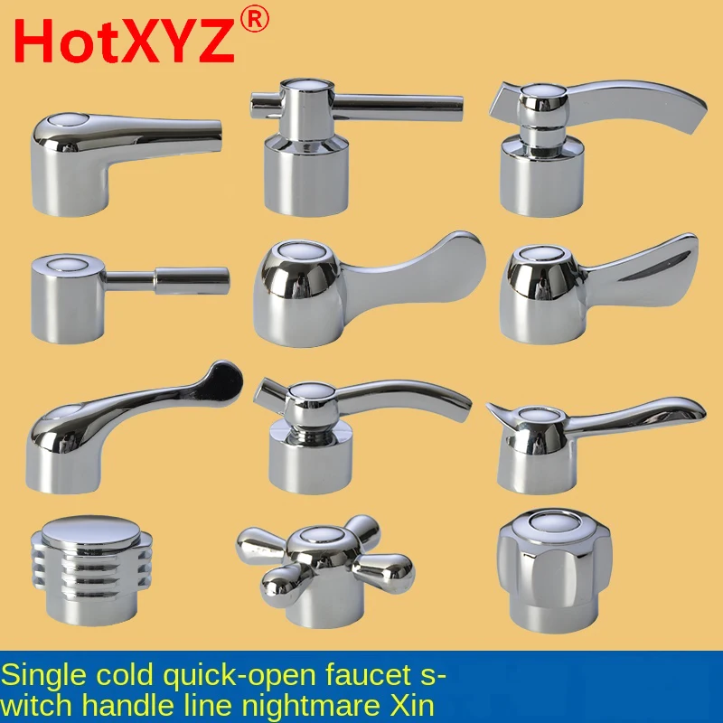 Faucet Handle Switch Handle Accessories Triangle Valve Small Spout Dish Basin Single Cold Quick Open Valve Core Handwheel