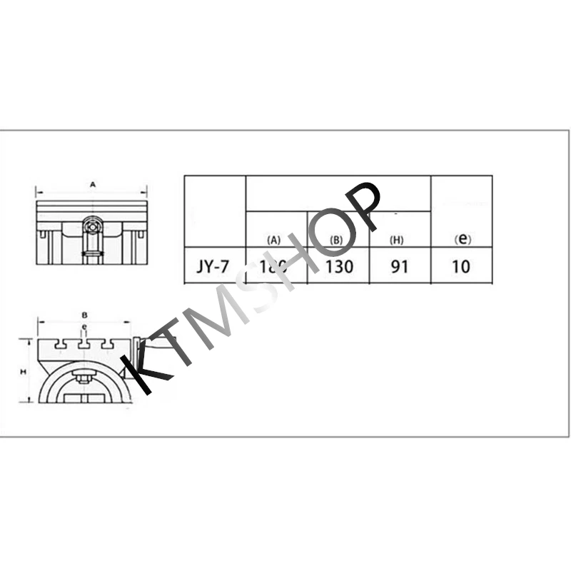 7 inch Tilting Milling Table Adjustable Angle Working Table High Quality Cast Iron Precision Rotary Worktable