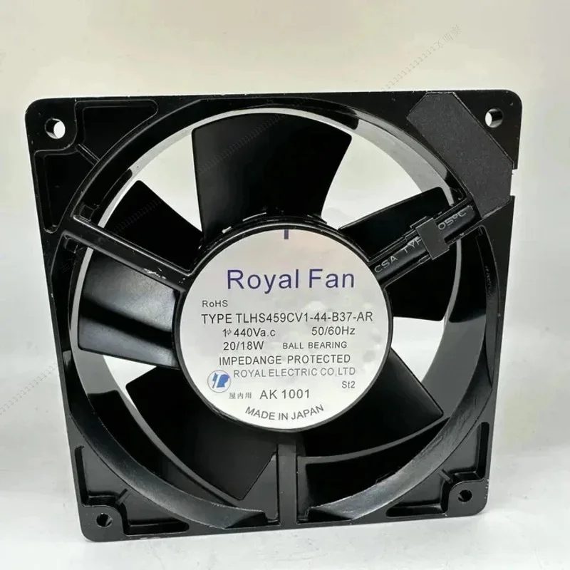 W Royal Fan TLHS459CV1-44-B37-AR Вентилятор охлаждения переменного тока 440 В 20 Вт 120x120x38 мм