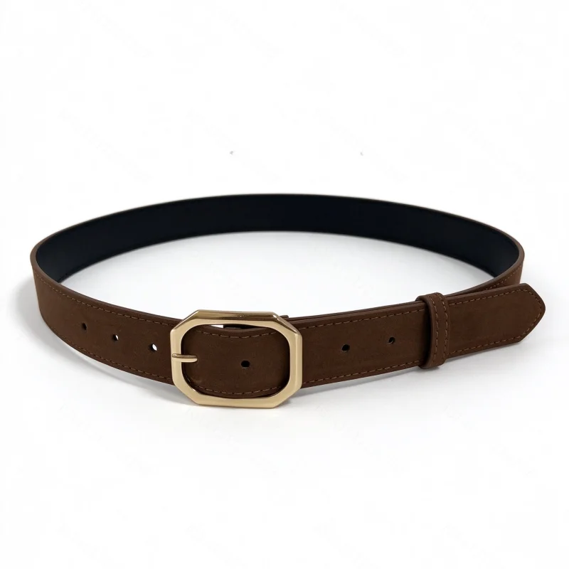 1 piece of women's belt, simple and versatile, thin velvet paired with jeans, suitable for daily leisure, outdoor commuting