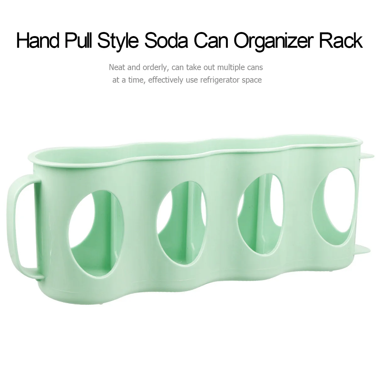 2 قطعة 4 أقسام سحب يدوي نوع منظم صندوق تخزين بلاستيكي للثلاجة واضح ناعم لامع لا نتوءات #5