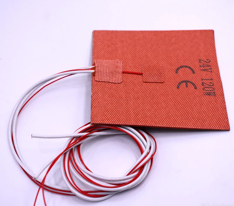 Tiny-T 3D printer DIY 24V 120W silicone Heater with 3M Backing  120mm silicone heat pad