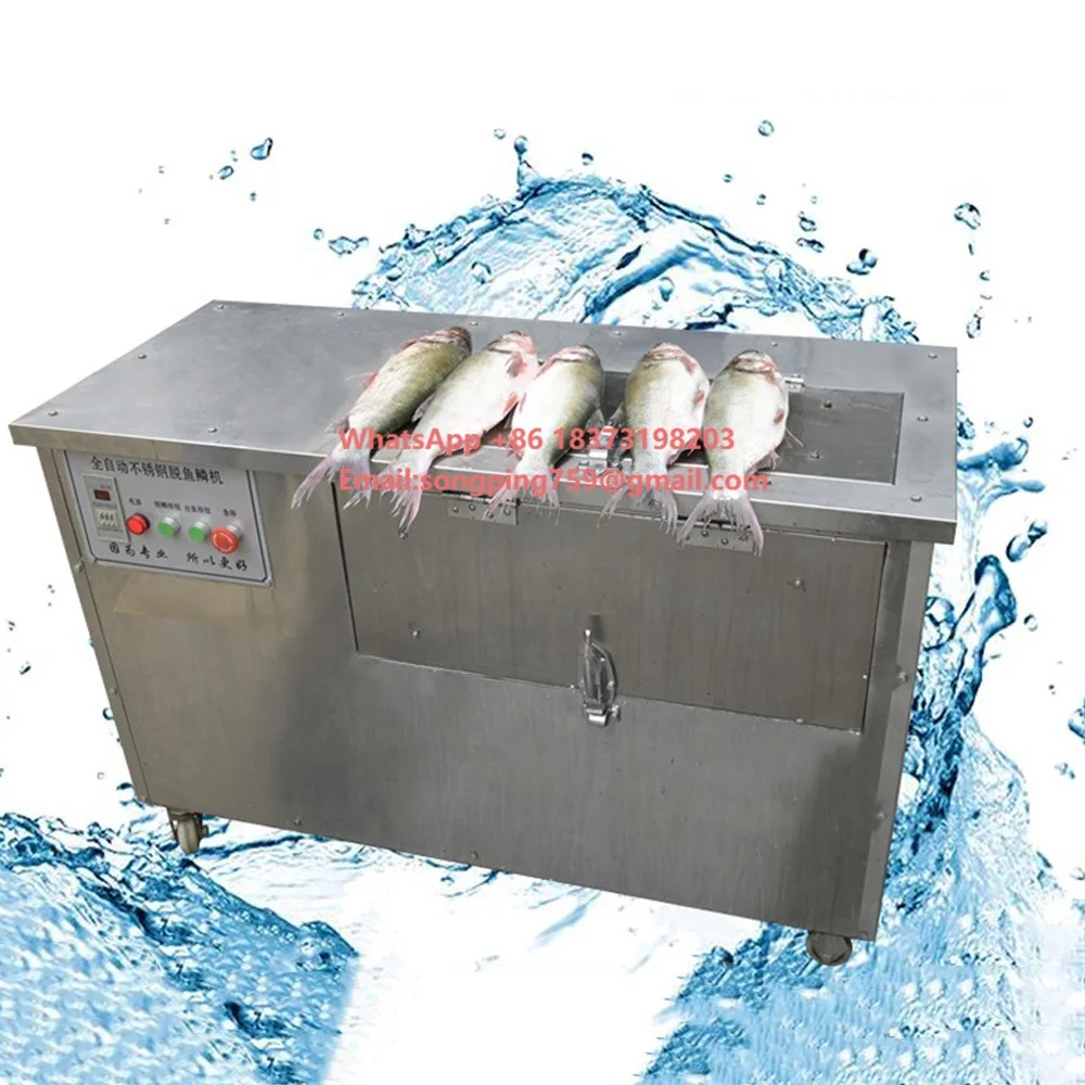 Automatic Fish Scale Removing Machine Fish Fast Remove Scale Scraper Fish Processing Equipment