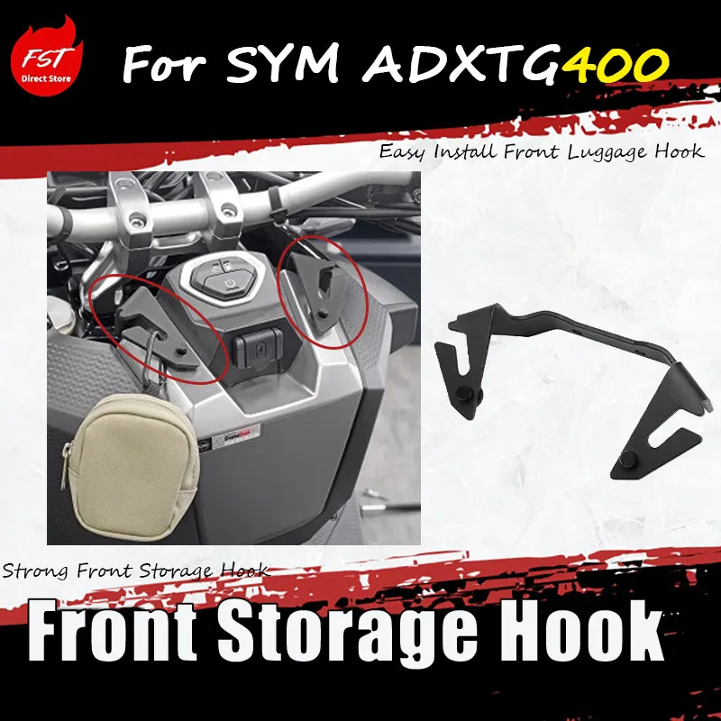 

For SYM ADXTG400 special modification accessory stainless steel night-time hook for storage, hook for helmet, hook for headrest