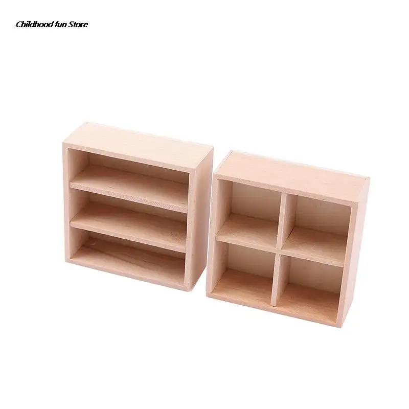 1:12 Wood Display Cupboard Cabinet Showcase Doll House Decor Cabinet Model Chest Cupboard Shelf Dollhouse Miniature