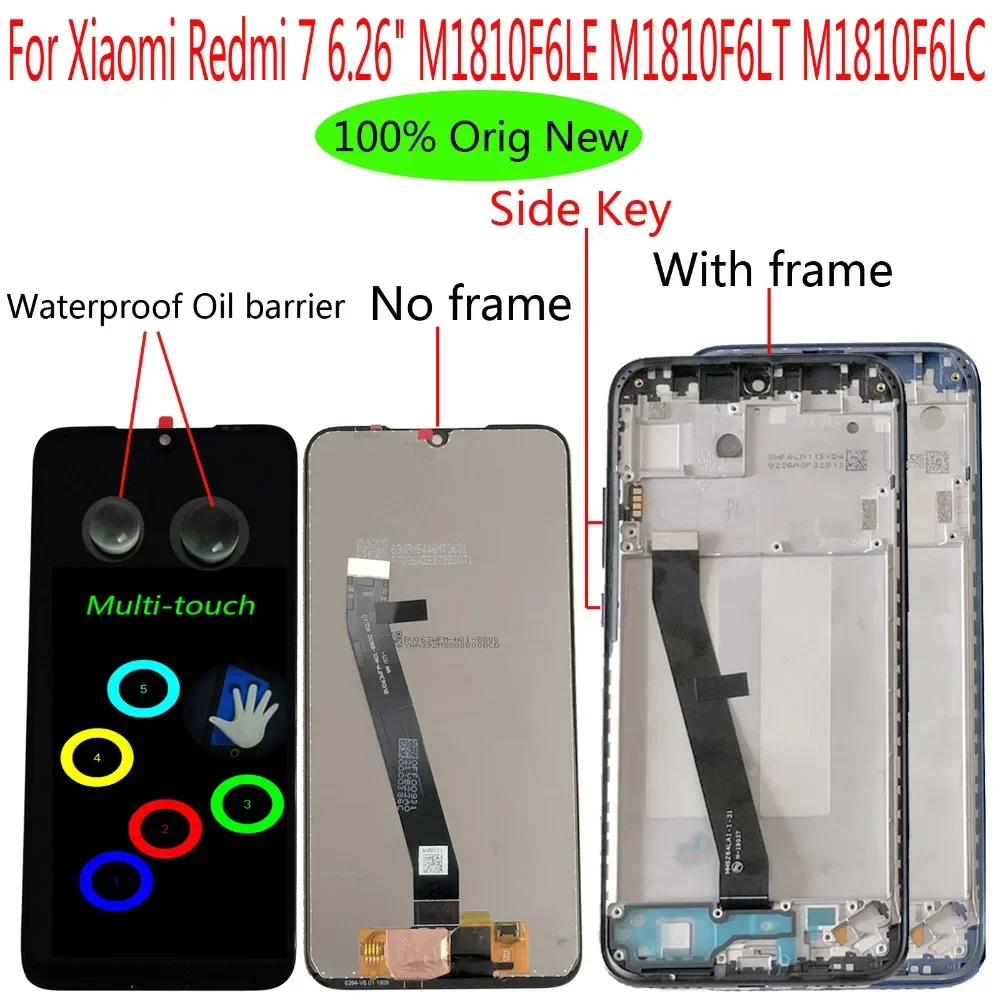 

Shyueda Orig новый для Xiaomi Redmi 7 6,26 дюйма M1810F6LE M1810F6LT M1810F6LC ЖК-дисплей с сенсорным экраном и инструментами
