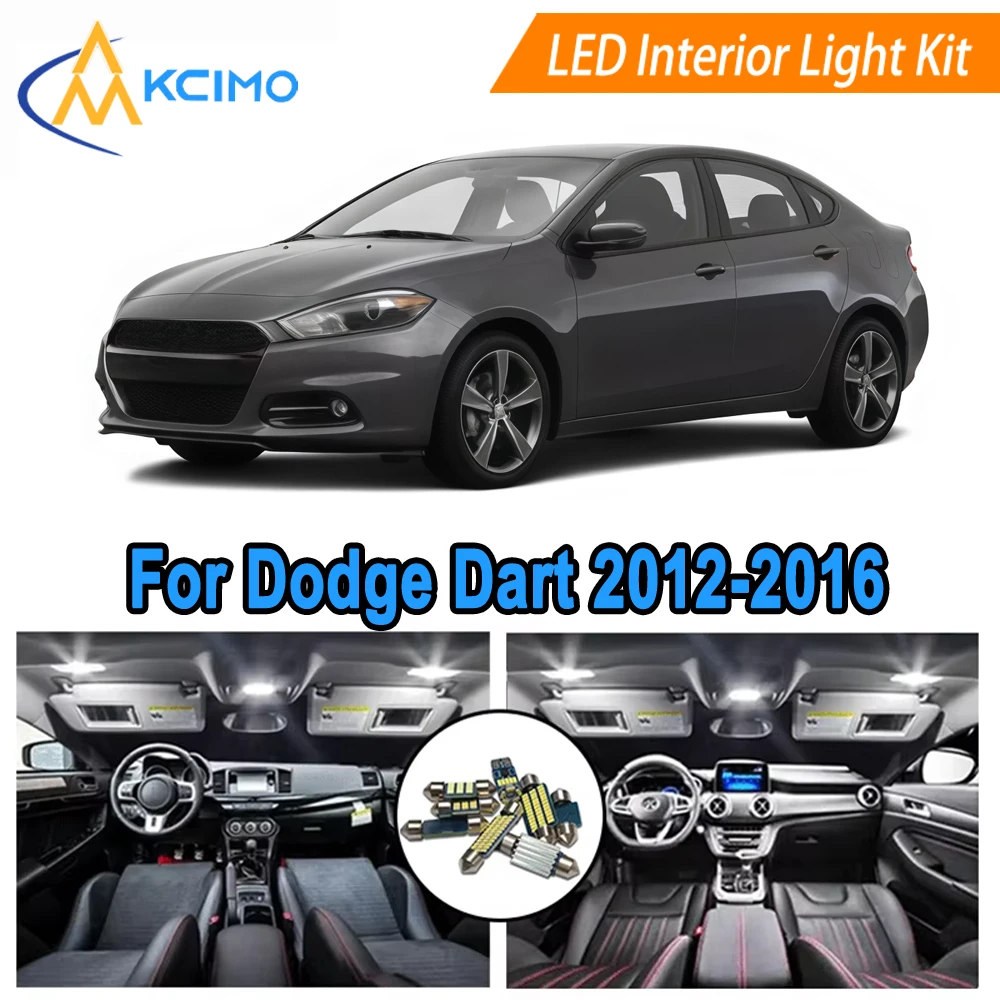 

Dome Light Bulb For Dodge Dart (2012-2016) Interior Lights Replacement Map Door Lights Bright White/Blue Easy Installation​