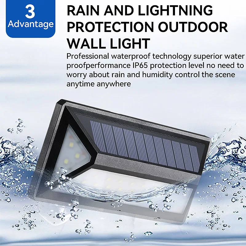 

Solar Lights Outdoor 33LED Garden Solar Light Outdoor Motion Sensor Wall Lamp IP65 Waterproof for Yard Fence Garden Outside