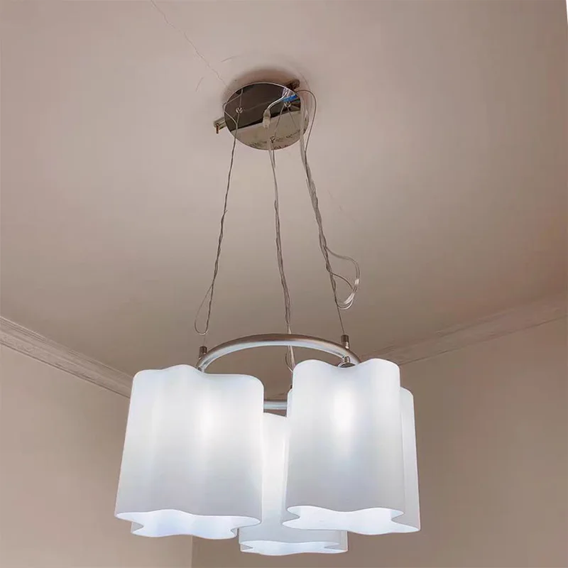 

Abajur Lamparas De Techo Colgante Led Ceiling Light Brief Fashion Lamps Bedroom Glass Rling Clouds Ceiling Light Dia 75cm