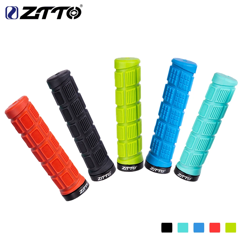 ZTTO 1 Pair MTB Mountain Bike Handlebar Grips Durable Shock-Proof Rubber Anti-Slip Fixed Gear Bicycle грипсы Road Bicycle Parts