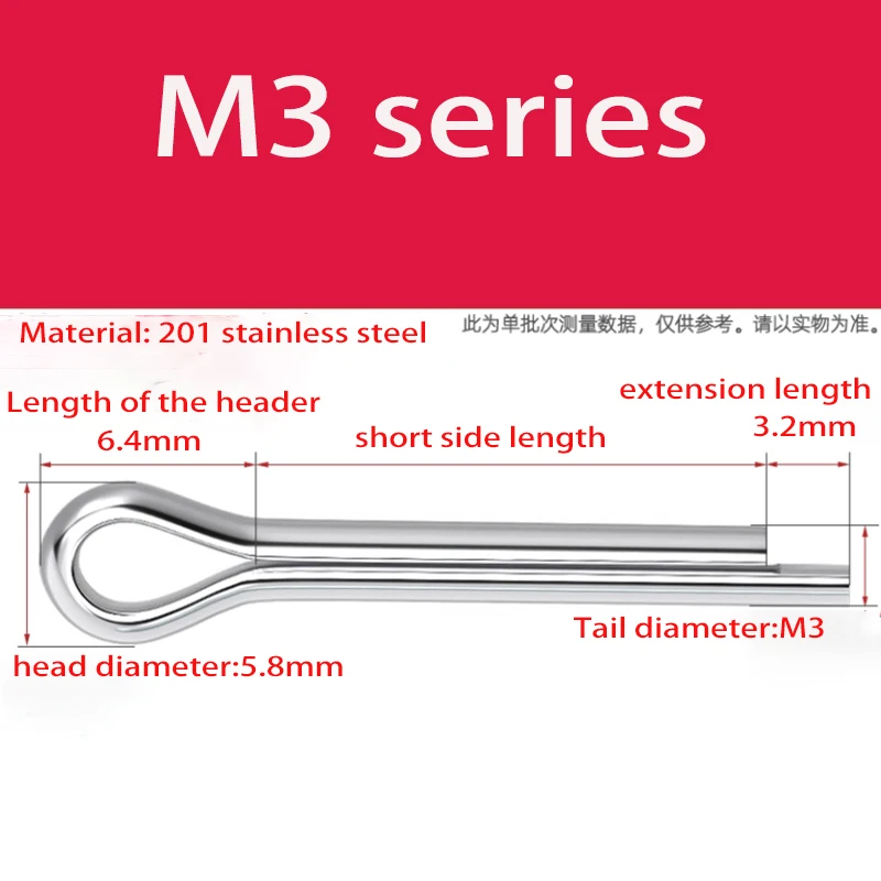 

201 Stainless Steel Cotter Pin Link Split Cotter Pin M5M6 M8 M10 M3 Hairpin U-pin Split Pins High quality