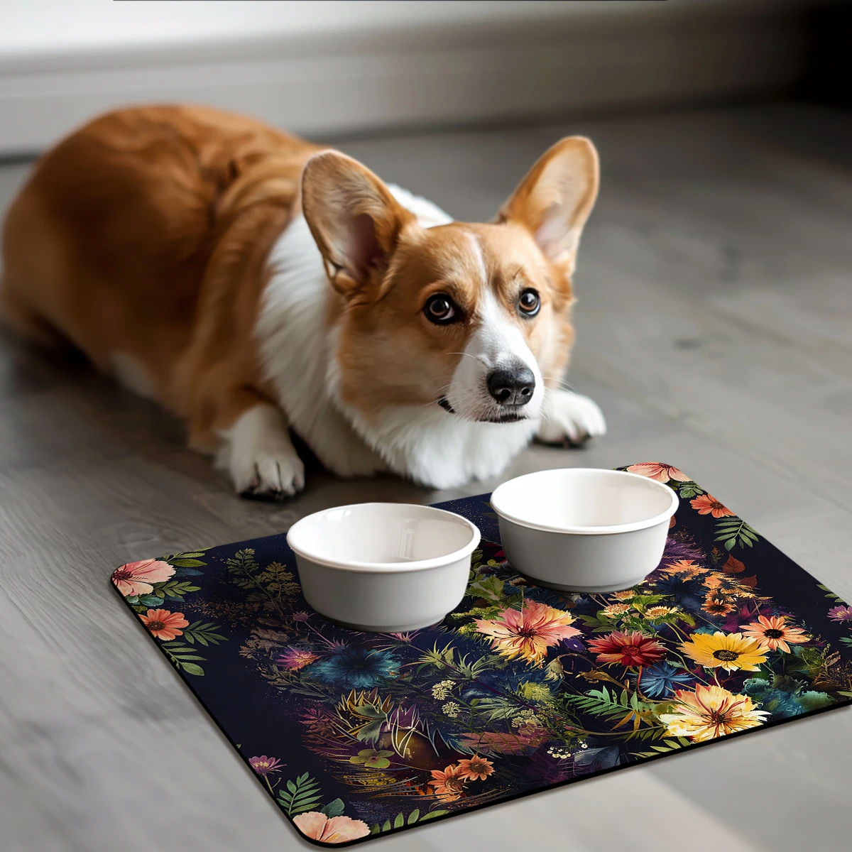 Starry Sky & Cloud Vortex Pattern Polyester Absorbent Mat - Stylish Decorative Mat for Home, Eye-catching Indoor Floor Mat