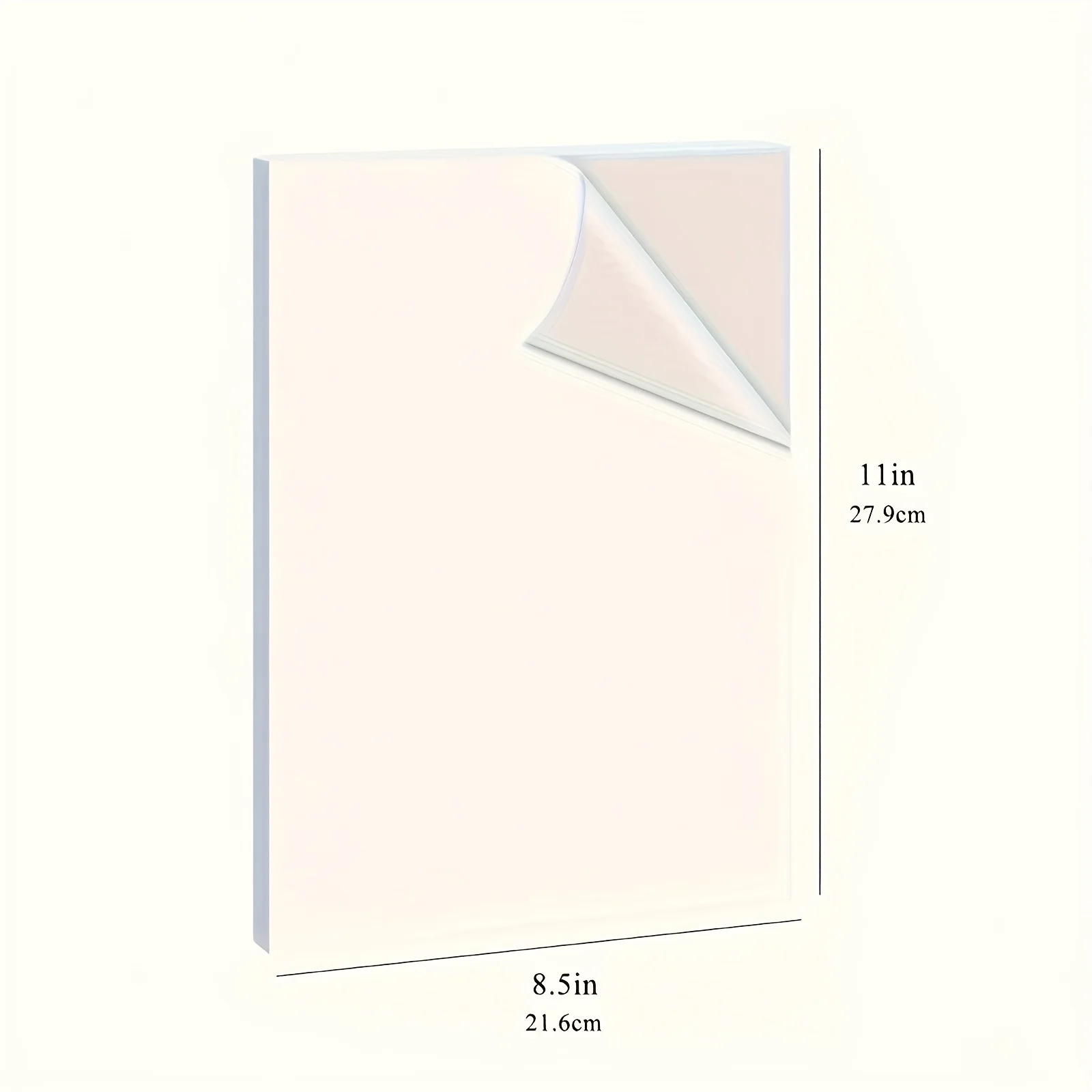 216x279 مللي متر 20 ورقة ورق لاصق فينيل قابل للطباعة للطابعة النافثة للحبر 100% ورق لاصق شفاف غير مقاوم للماء