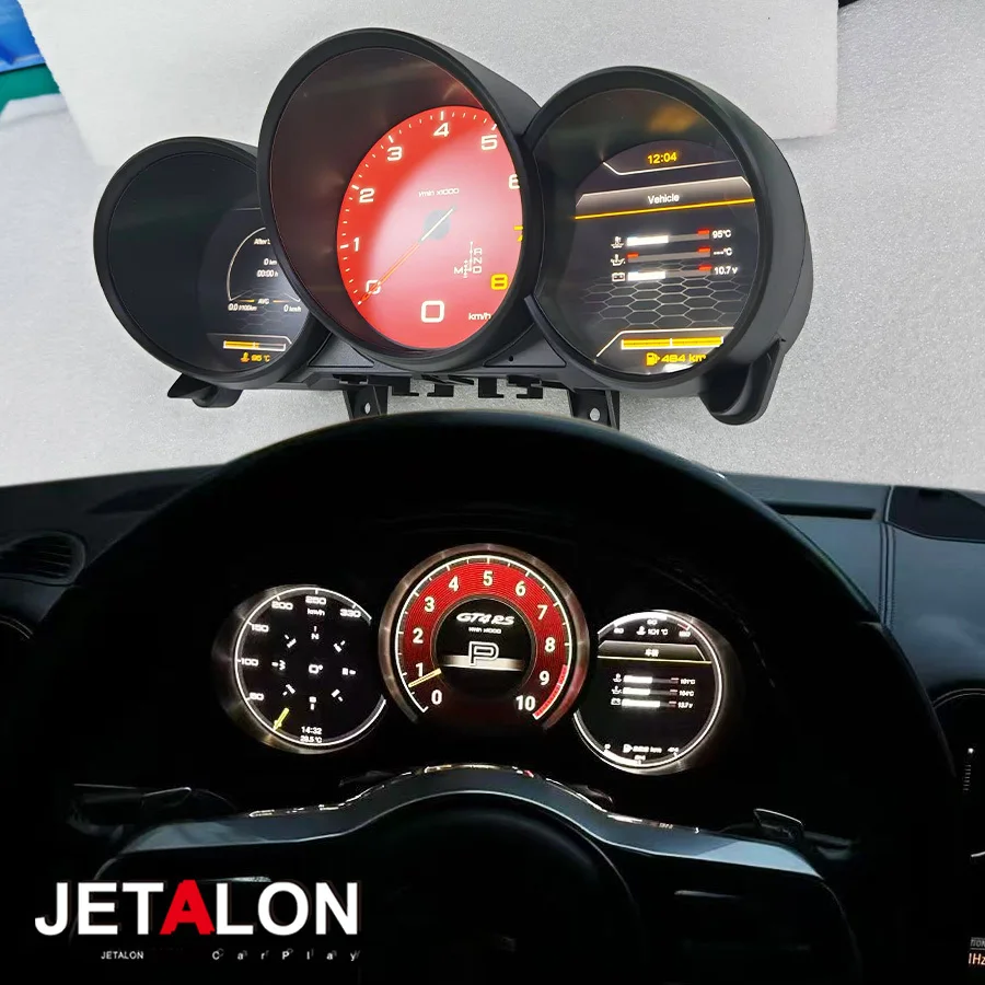 LCD Instrument For Porsche 987 Boxster Cayman 2005-2012 Cluster Digital Dashboard Panel Virtual Cockpit Speedometer HD Screen
