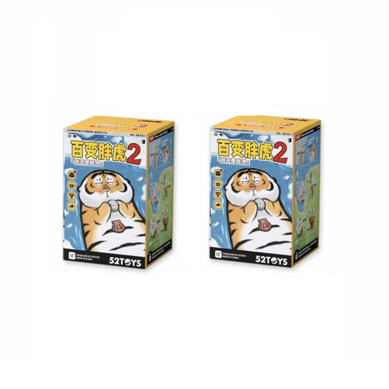 GSF 52 Spielzeug Vielfalt Fett Tiger 2 Serie Überraschung sbox Spielzeug Modell niedlichen trend igen Anime Figur Ornamente Sammlung Mädchen Geburtstags geschenke 8
