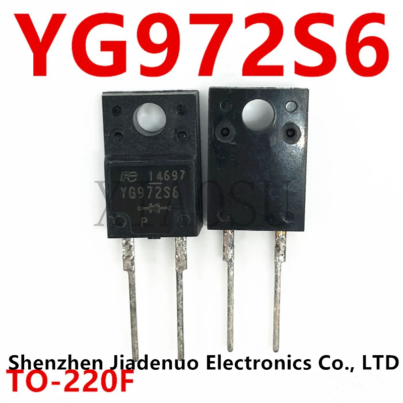 Chipset do diodo do poder do LCD, em-linha, selado todo-plástico, YG972S6, TO-220F, 100% novo, 5-10 PCes