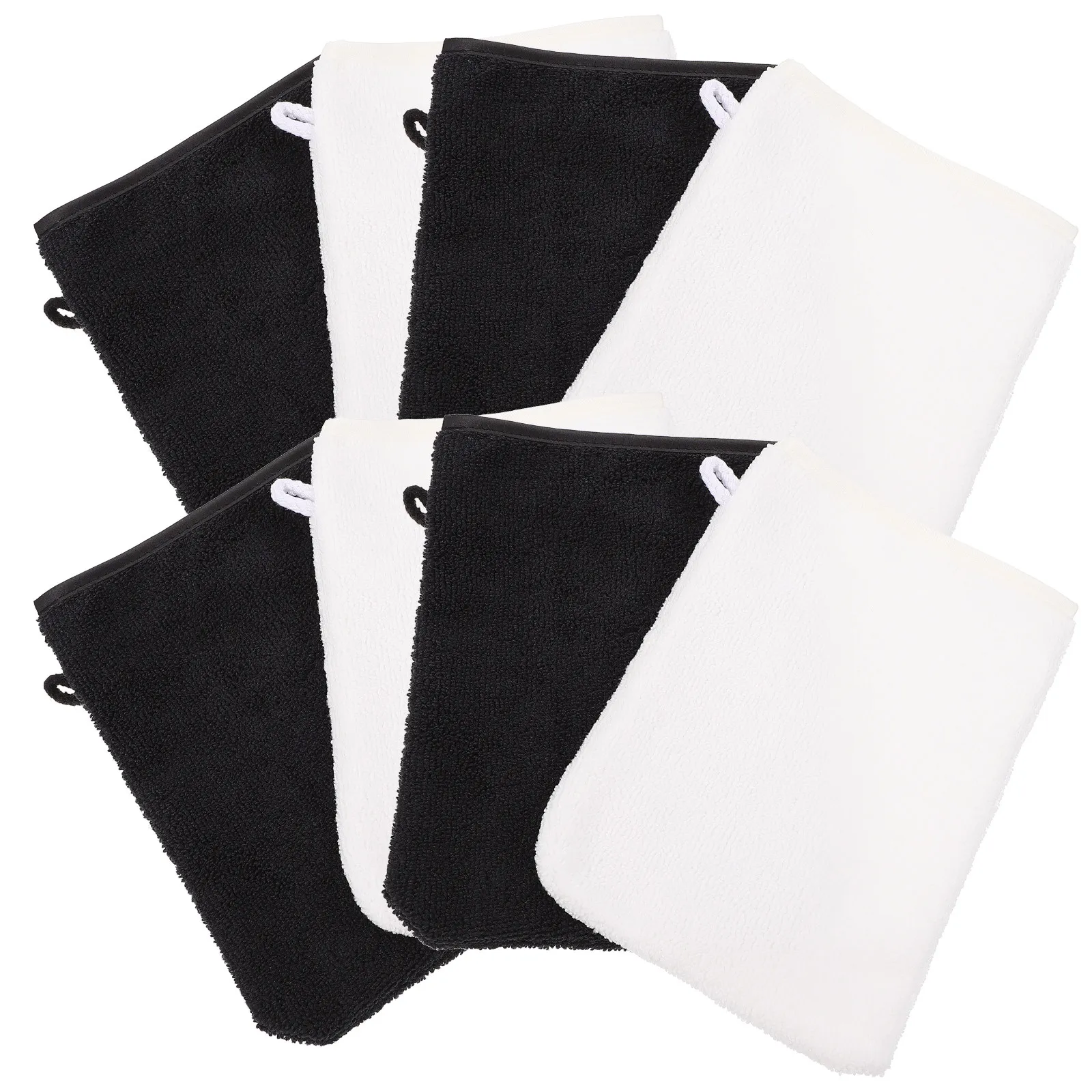8Pcs Facial Cleaning Gloves Soft Makeup Remover Shower Travel Exfoliating Microfiber Face Washing Mitts Facial Cleaning Gloves