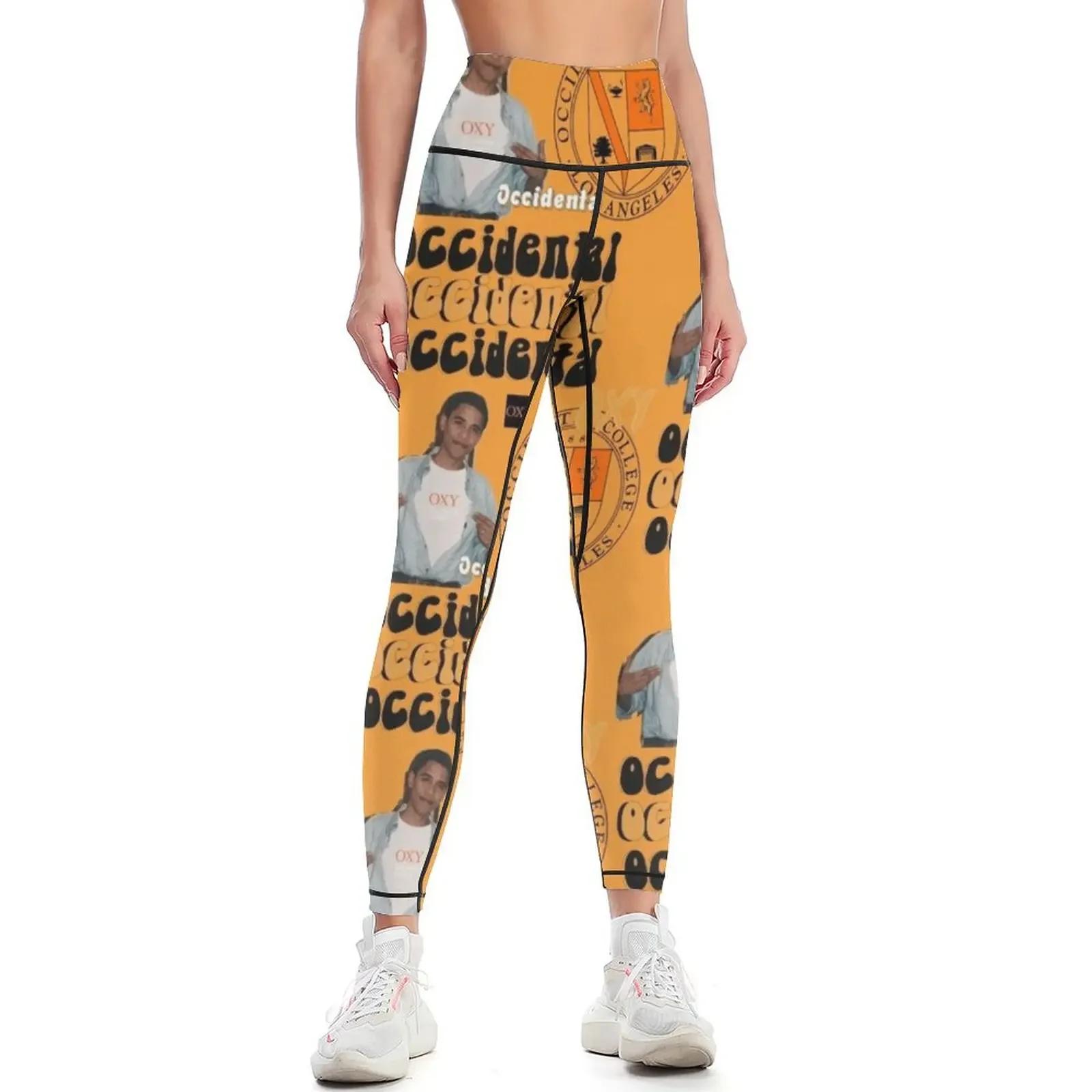 

Occidental College Collage Leggings legging push up Women's gym sport set Sports pants woman Womens Leggings