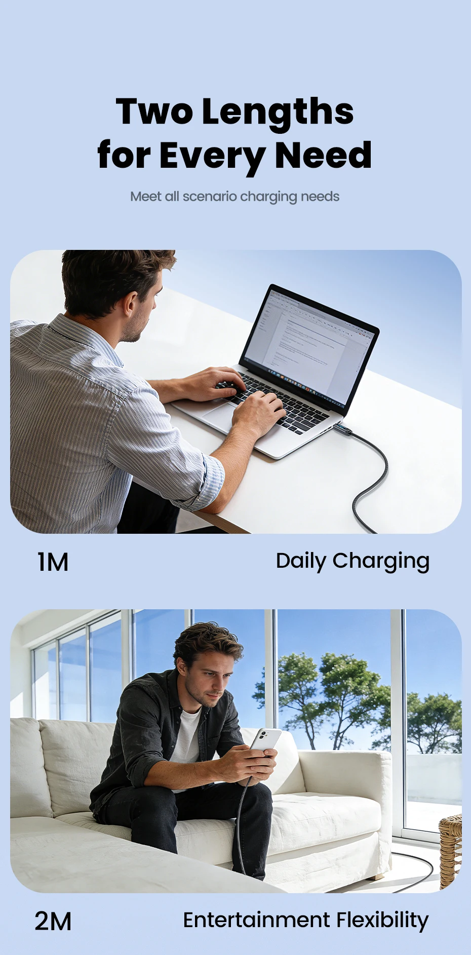 Toocki 240W USB-C-Kabel Typ C Schnellladung PD 3.1 Digitales Display USB-C Silikon-Datenkabel für iPhone16 17 Xiaomi OPPO Macbook – Detail 11