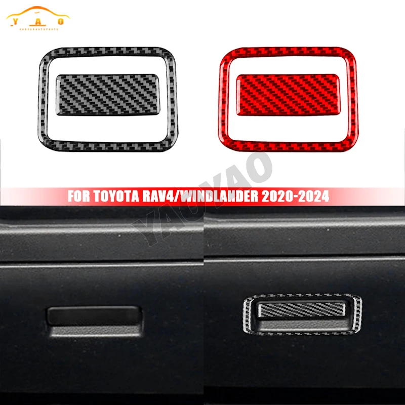 

Carbon Fiber For Toyota RAV4 Wildlander 2020-2024 Car Co-pilot Glove Box inner Outer Frame Interior Accessories