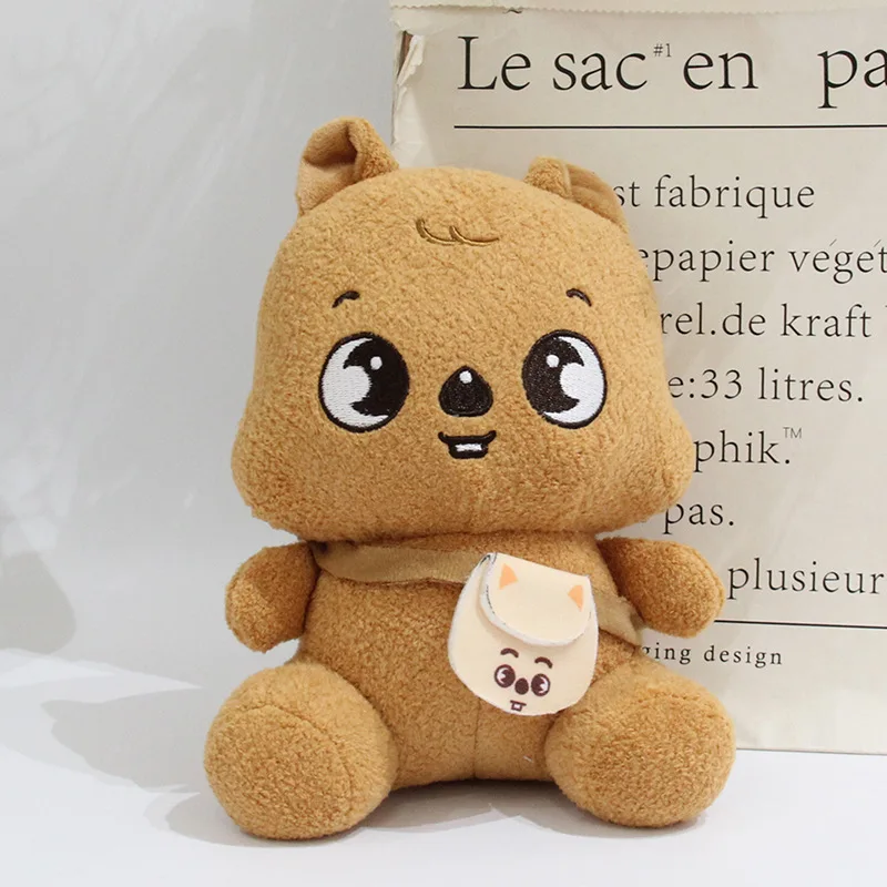 19 سنتيمتر دمية الأطفال الضالة الجديدة لي لونغفو فانغ يمكن الجلوس لطيف على ظهره دمية SKZ أفخم دمية خرقة مروحة هدية