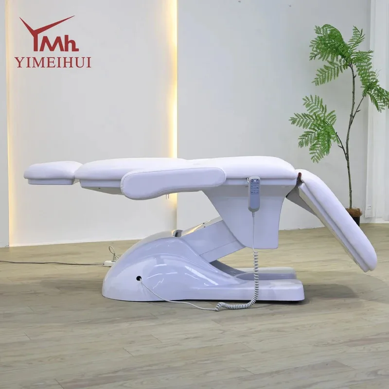 2025 Hochwertiges, luxuriöses, elektrisches 3-Motoren-verstellbares Spa-Bett, Massagetisch, Schönheits-Gesichtsbett für den Schönheitssalon